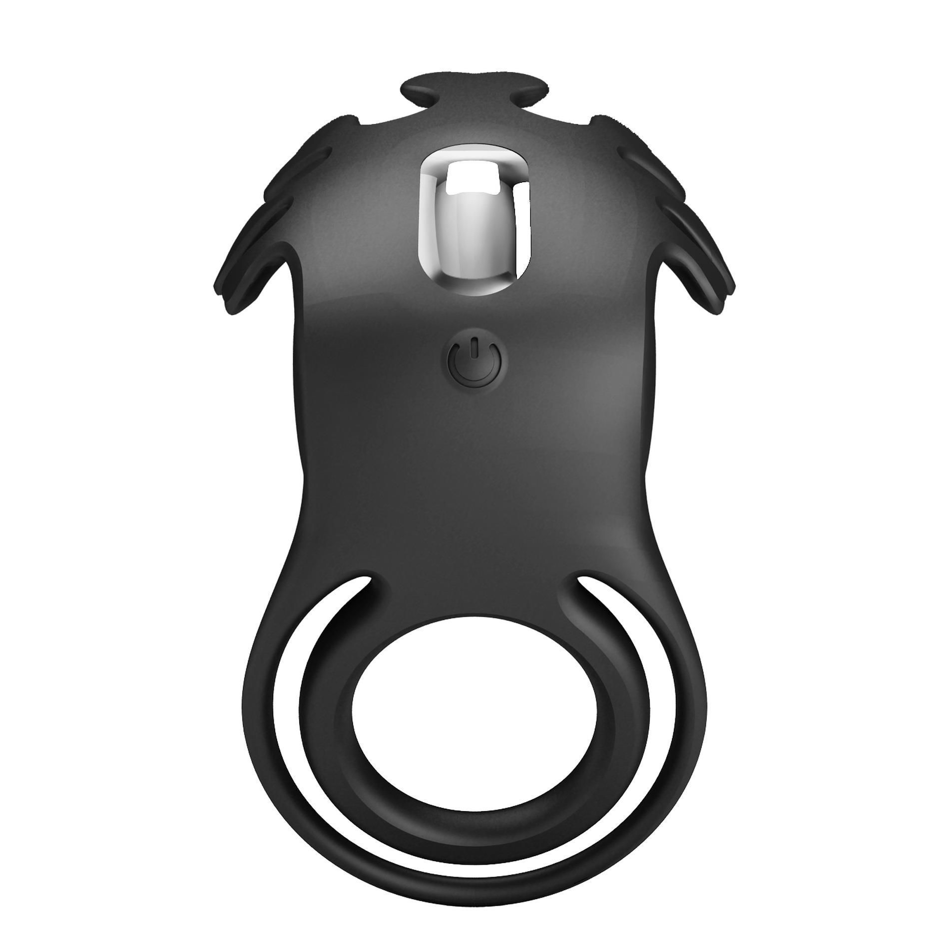 Ерекційне кільце Pretty Love Vibrant Penis Ring Ruben, 8,5 см (чорний)
