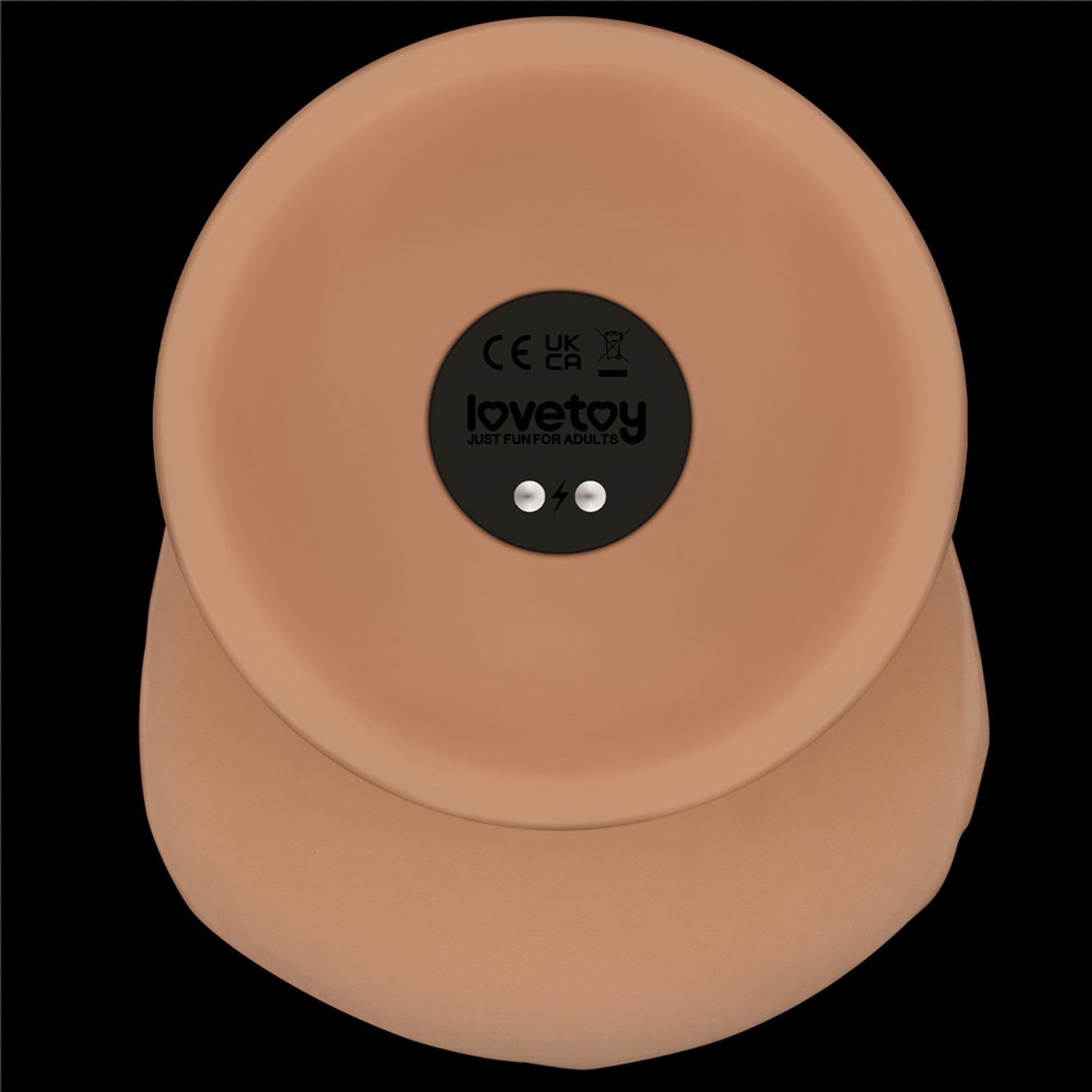 Wibrator Lovetoy Power Basics Cock 8'', 20.3 cm (w kolorze cielistym)