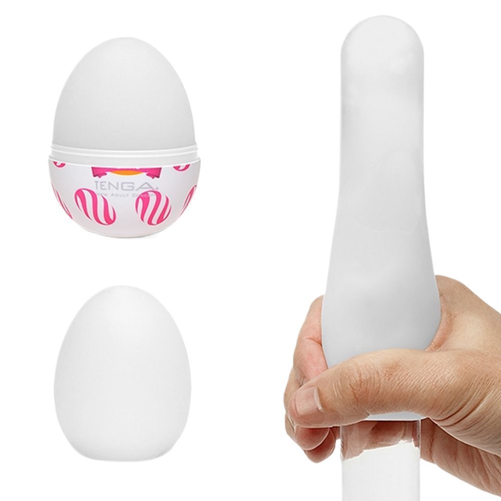Мастурбатор яйцо Tenga Egg Wonder Curl (белый)