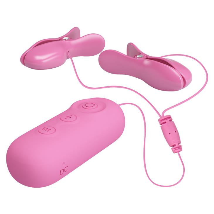 Зажимы для сосков Pretty Love Nipple Clips Romantic Wawe II, (розовый)