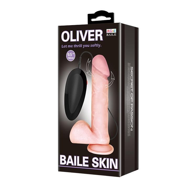 Вибратор Oliver Baile Skin 9.5", 19.5 см (телесный)