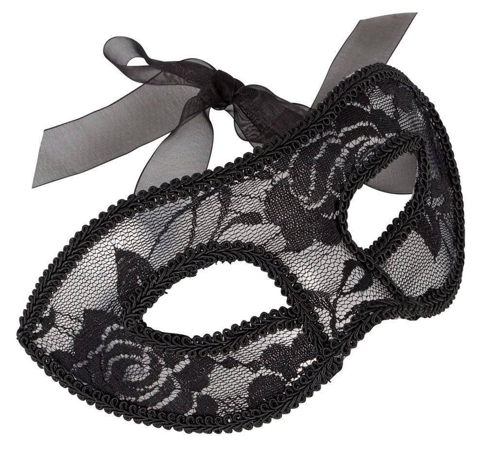 Мереживна маска Accessoires Cottelli Collection Lace (чорний)