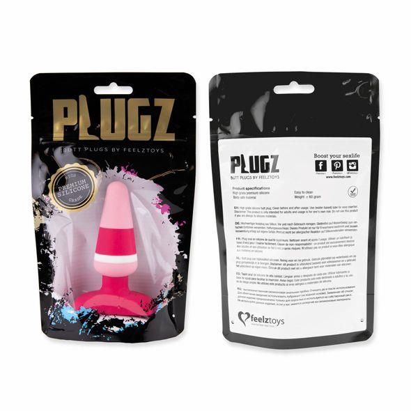 Анальна пробка FeelzToys Plugz Butt Plug, 7 см (рожевий)