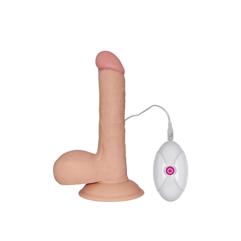 Вибратор Lovetoy The Ultra Soft Dude 7.5", 18 см (телесный)