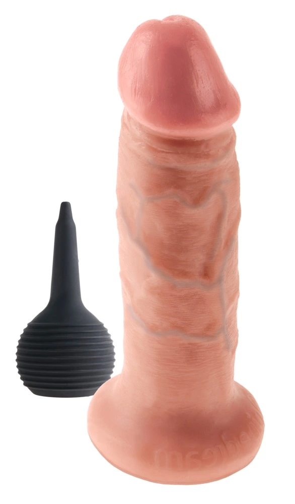 Фаллоимитатор King Cock Squirting Cock, 21,6 см (телесный)