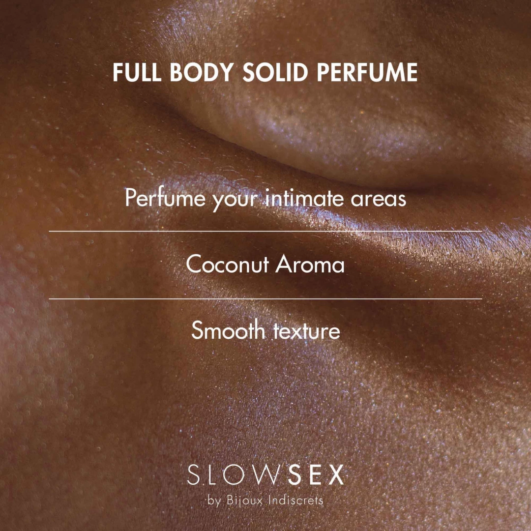 Bijoux Indiscrets Slow Sex Full Body Solid Perfume - Perfumy w sztyfcie, Kokos, 8 ml