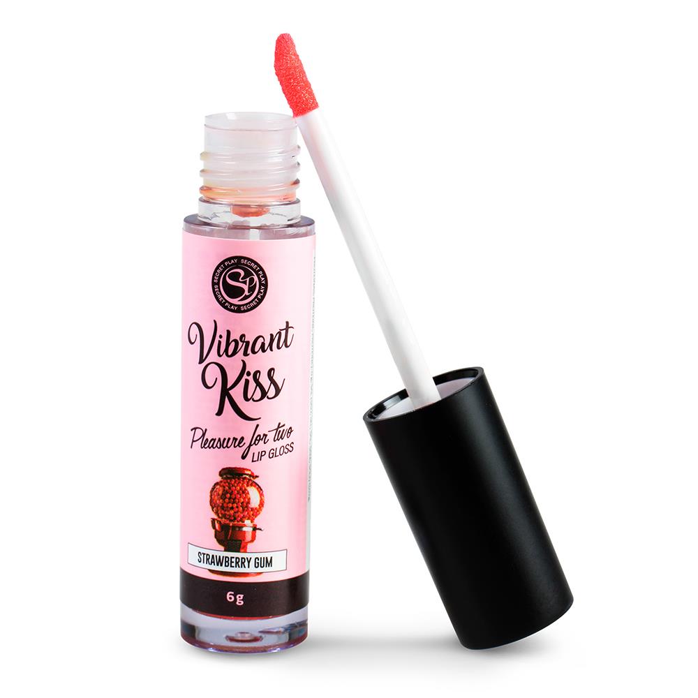 Блеск для губ Secret Play Vibrant Kiss Strawberry Gum, 6 мл