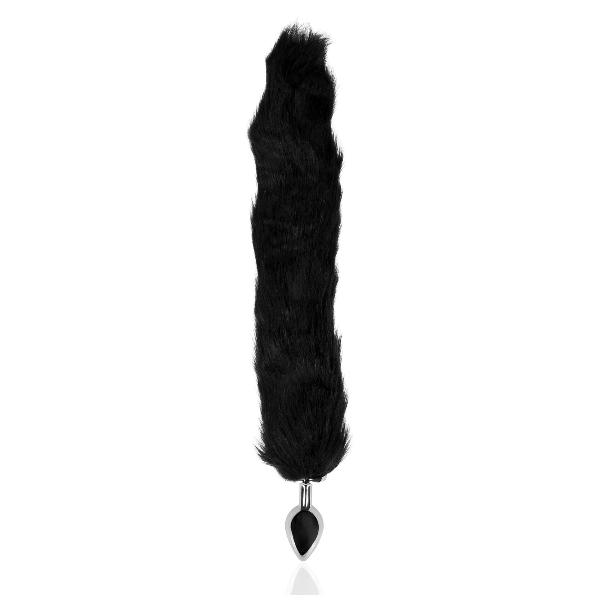 Korek analny Ouch! Fox Tail, 42.5 cm (czarny)