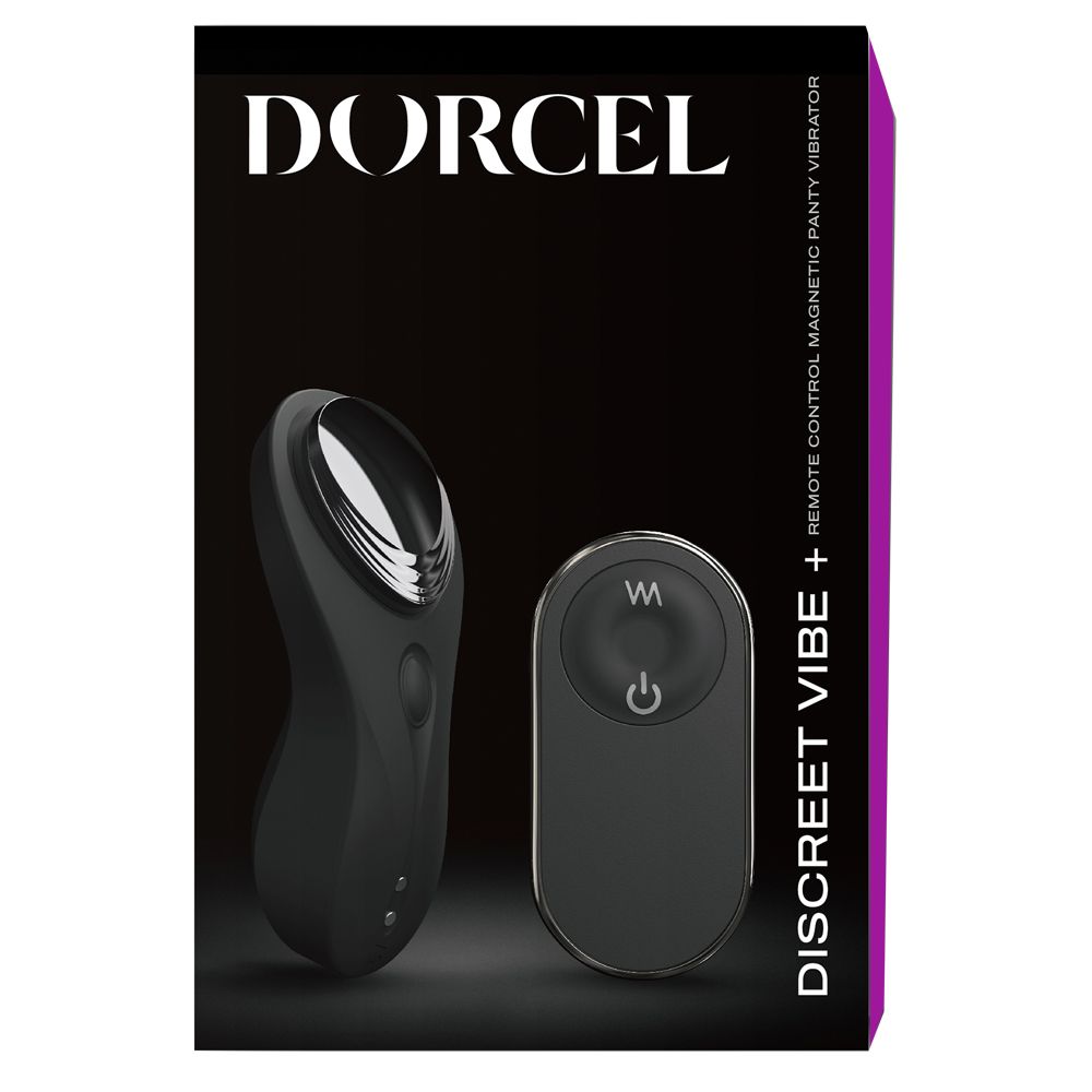 Вибратор в трусики Dorcel Discreet Vibe+, 9,3 см (черный)