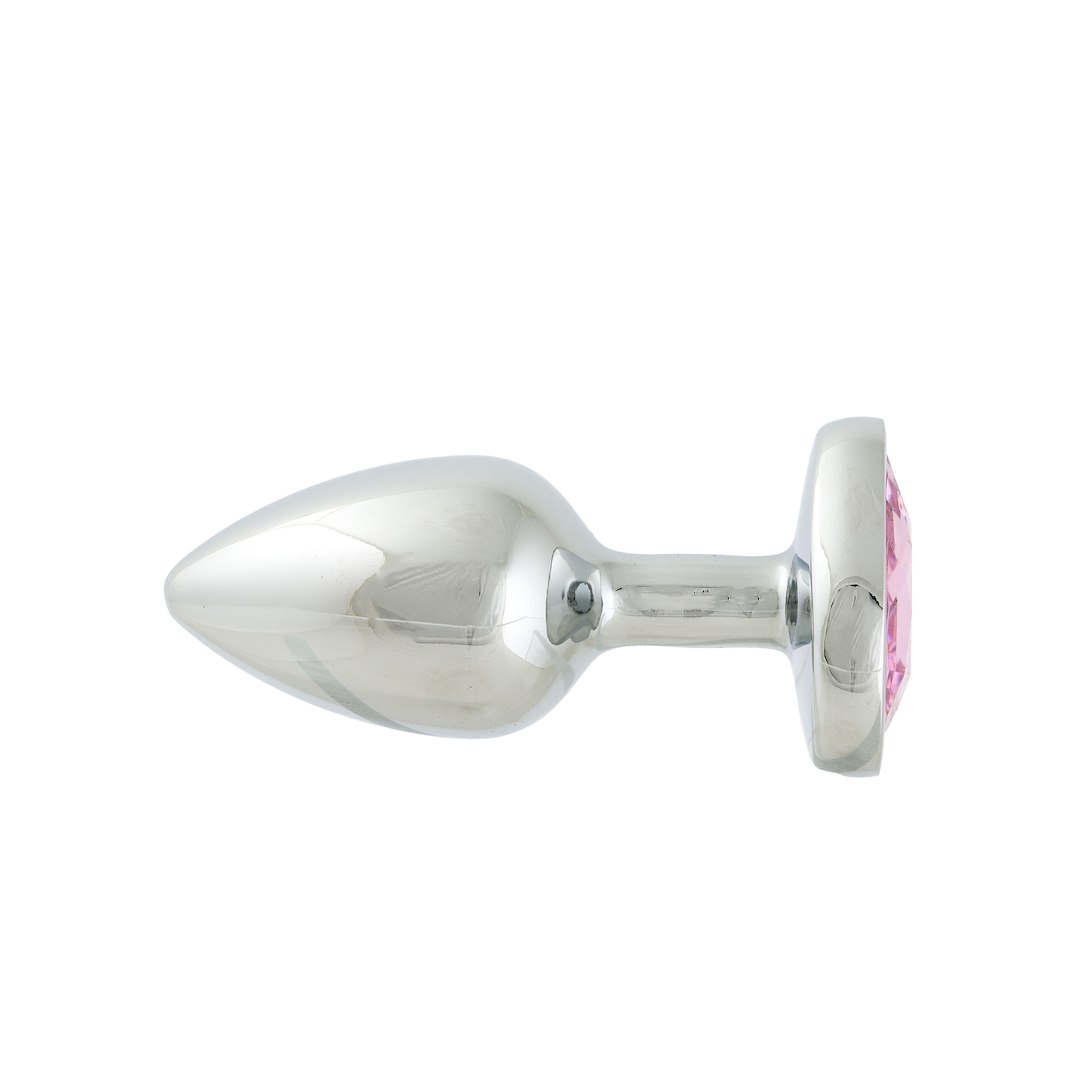 Korek analny z kryształem Simply Pleasure S, 7 cm (jasnoróżowy)