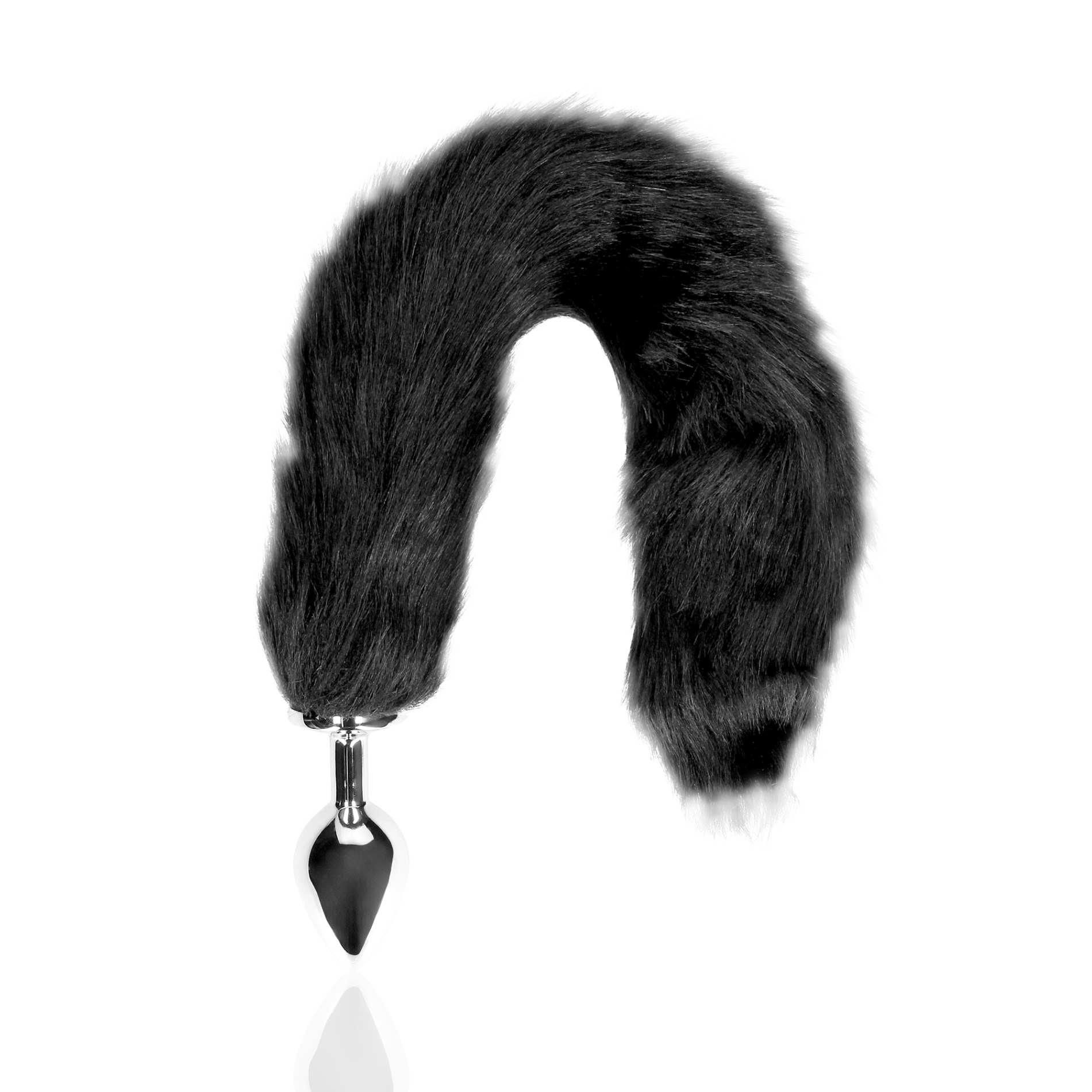 Korek analny Ouch! Fox Tail, 42.5 cm (czarny)