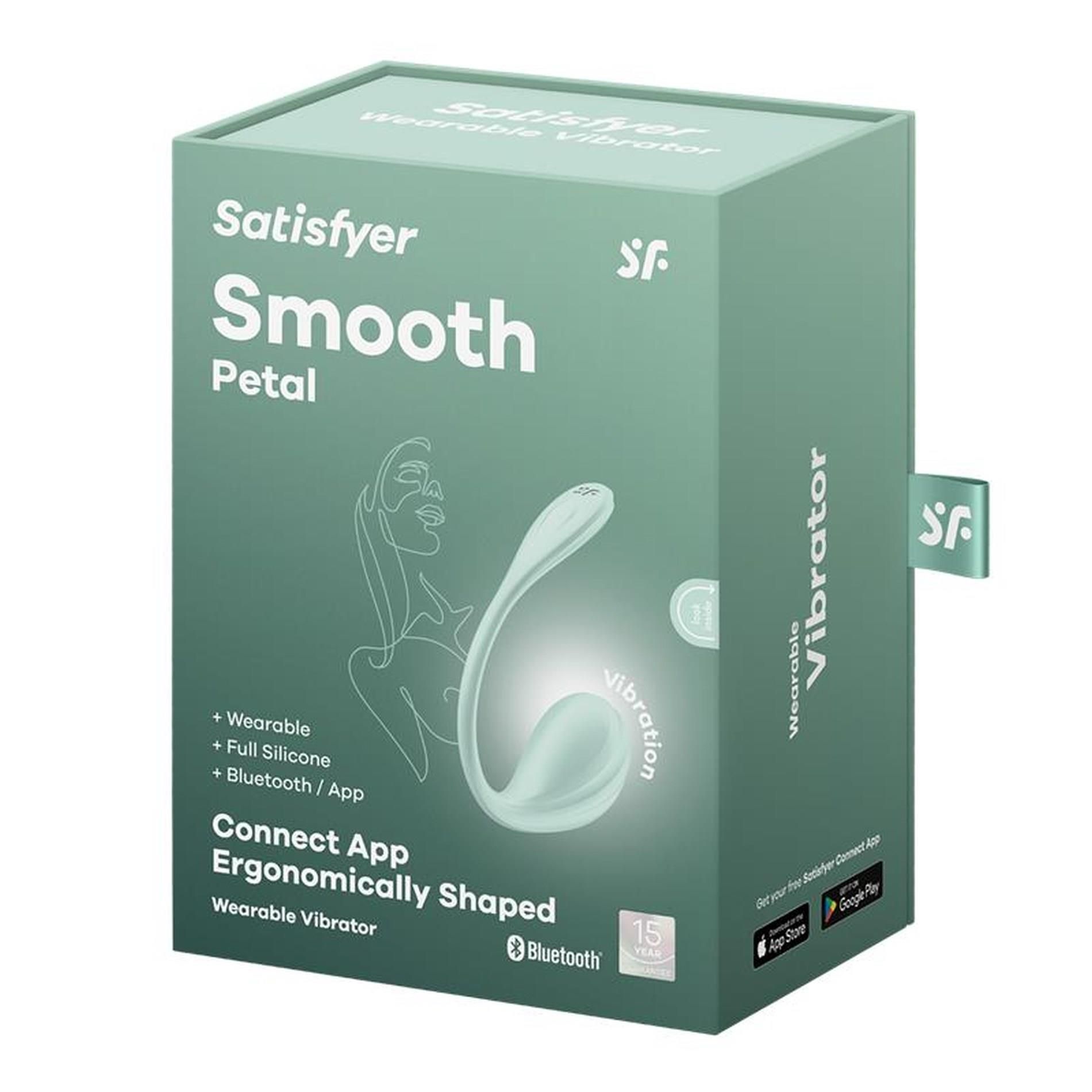 Виброяйцо Satisfyer Smooth Petal (мятный)