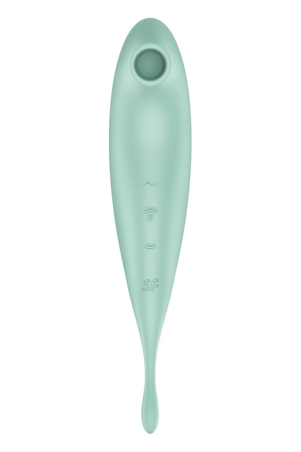 Вакуумный стимулятор клитора с вибрацией Satisfyer Twirling Pro+ (зеленый)
