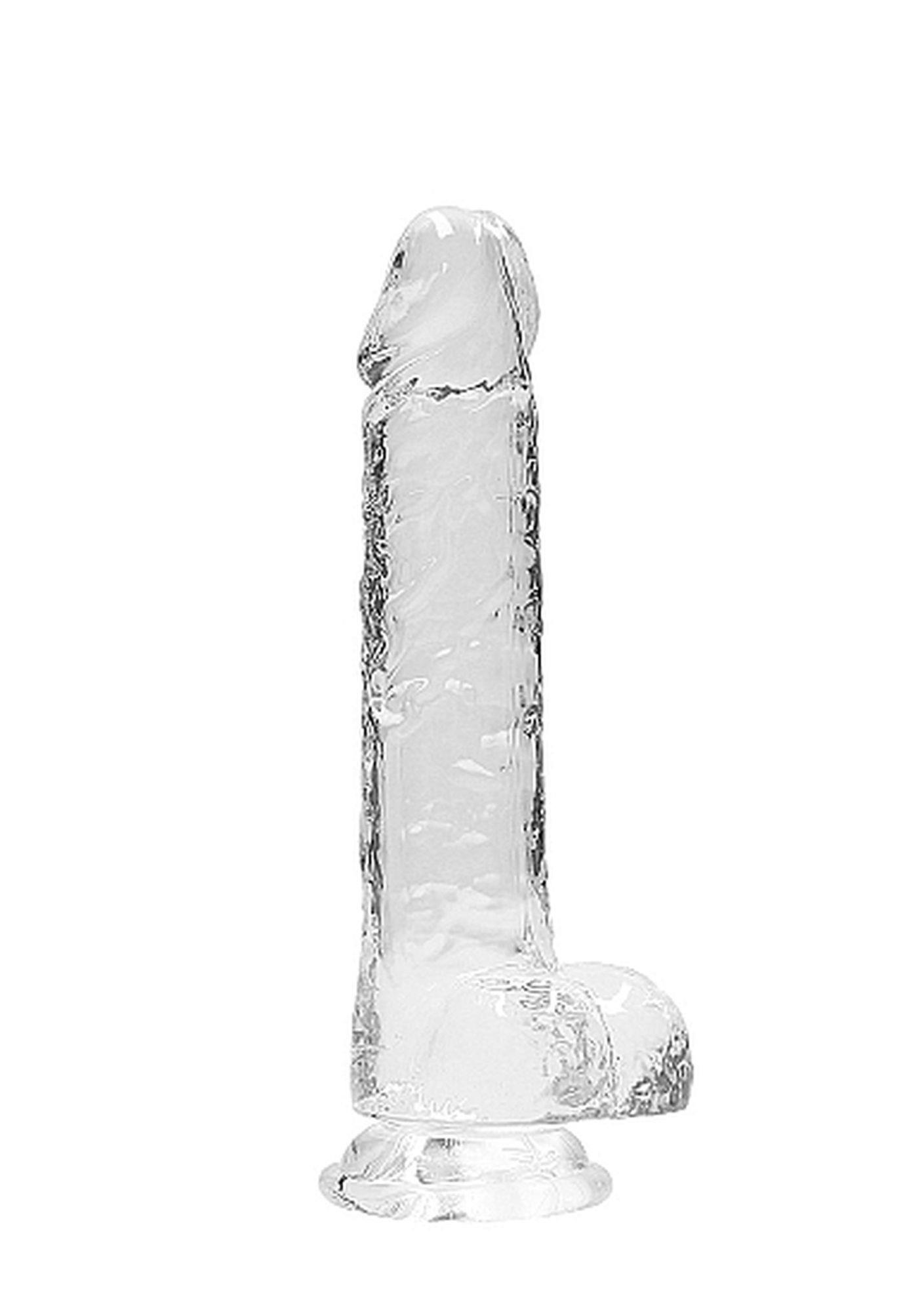 Фаллоимитатор RealRock Crystal Clear 8”, 21 см (прозрачный)