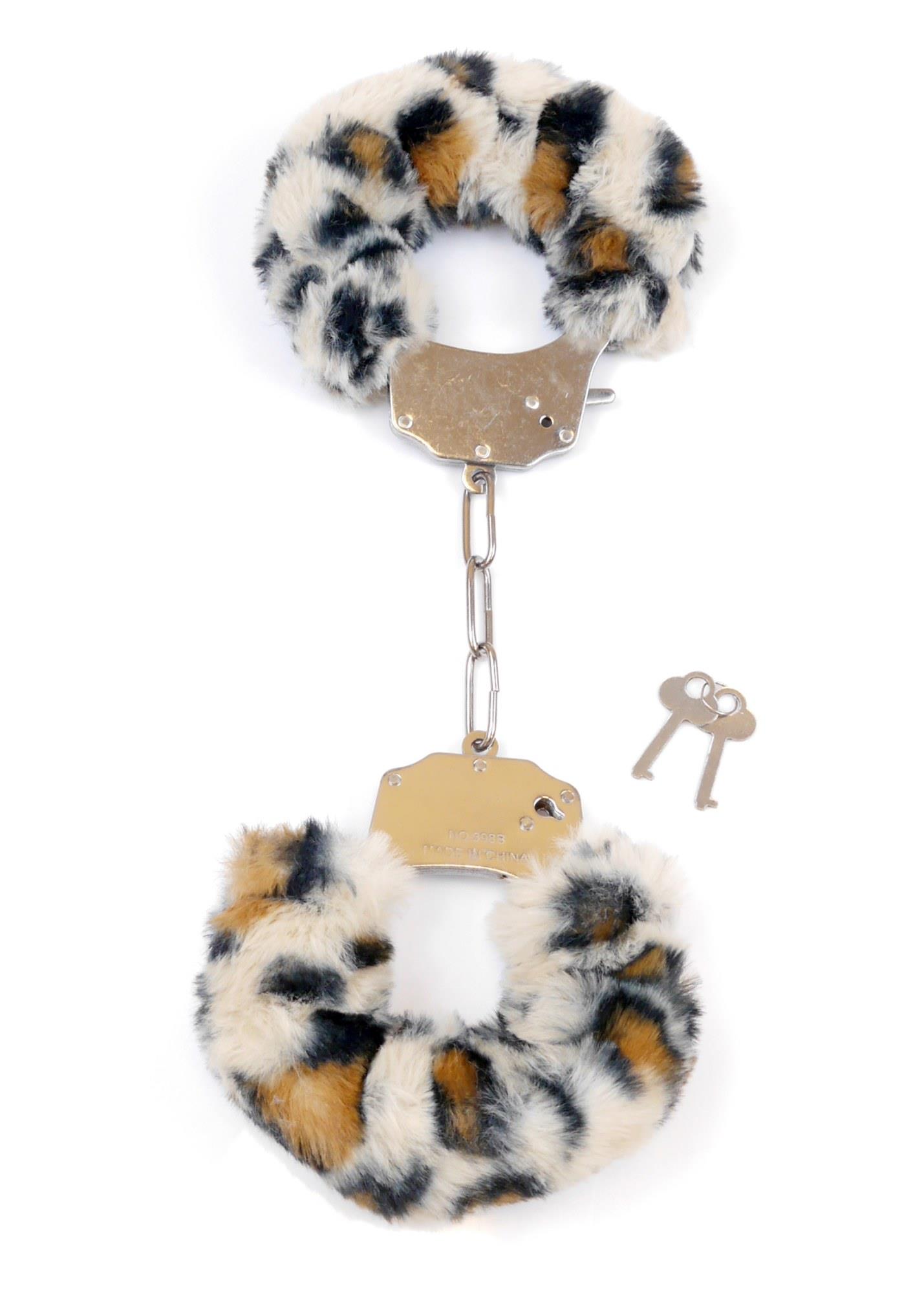 Наручники Fetish B - Series Furry Cuffs (леопардовый)