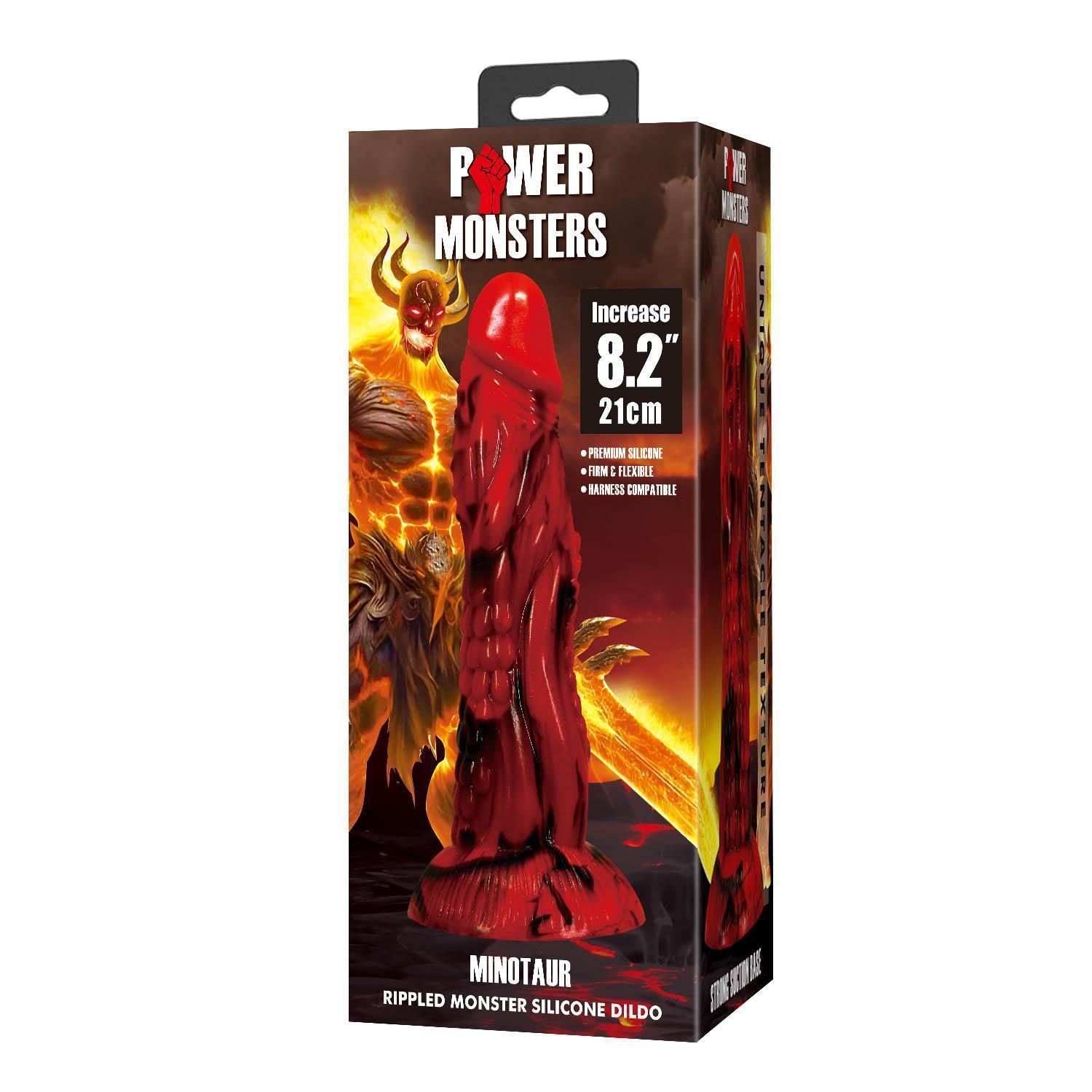 Фаллоимитатор Power Monsters Minotaur, 21 см (мульти)