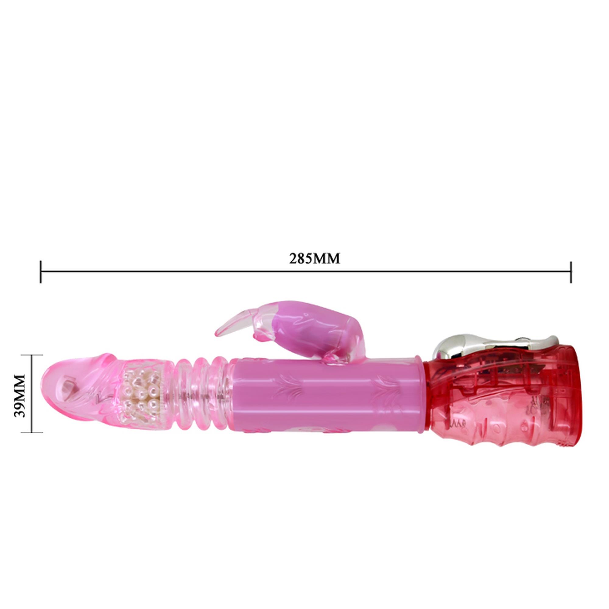 Вибратор-кролик Baile Flirt Rough, 29 см (розовый)