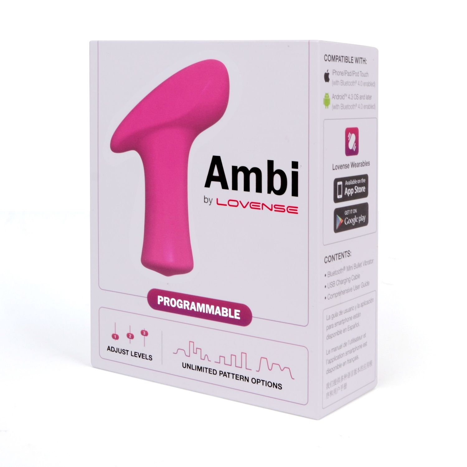 Вибратор для клитора Lovense Ambi, 8,6 см (розовый)
