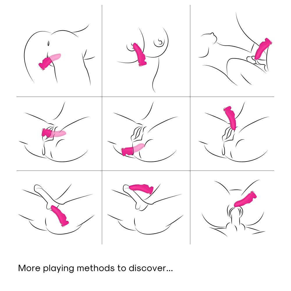 Вибратор на палец B - Series Joy Aurora, 11.8 см (розовый)