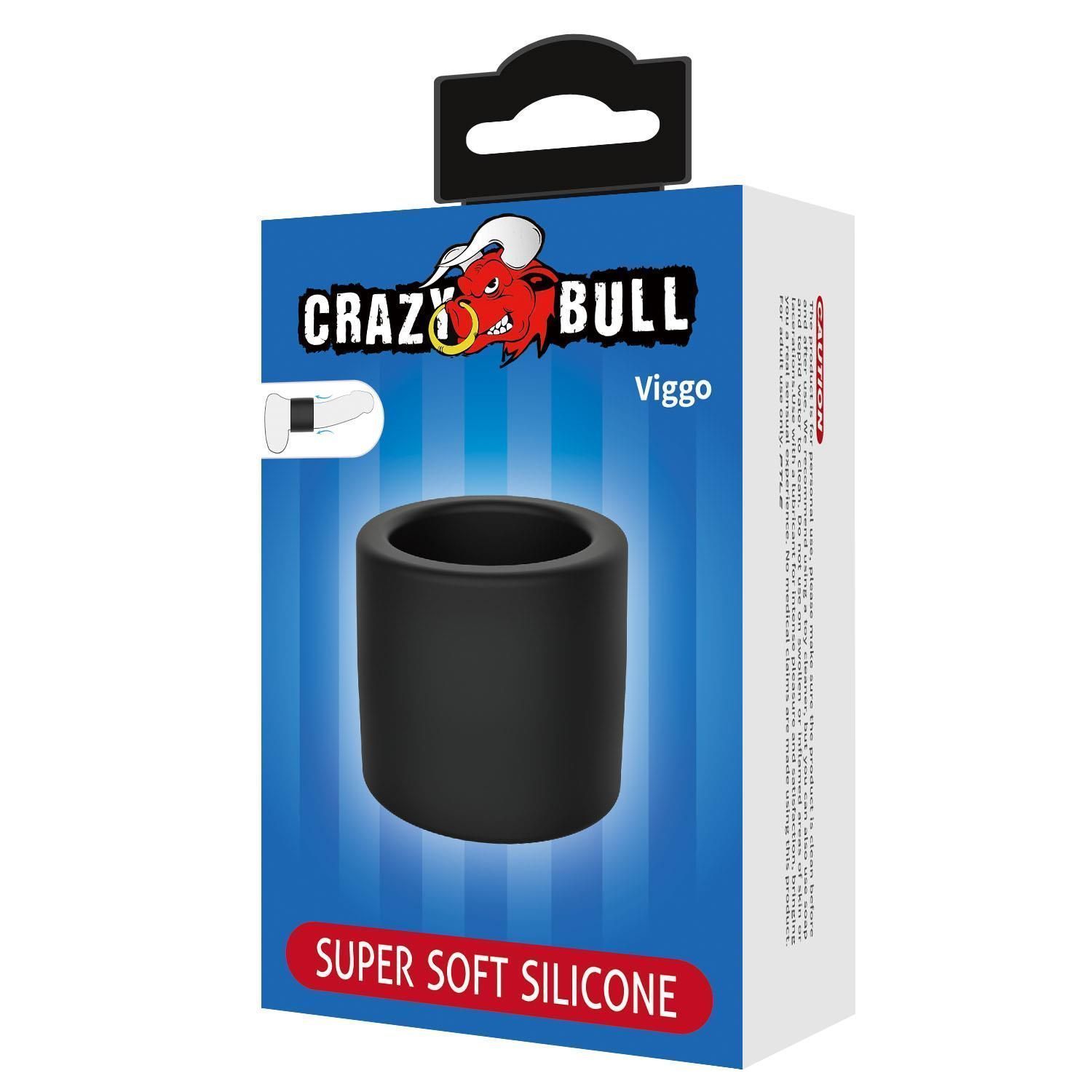 Эрекционное кольцо Crazy Bull Viggo, 4 см (черный)