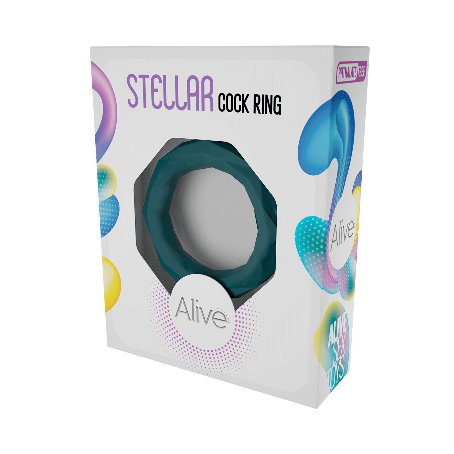 Эрекционное кольцо Alive Stellar Cock Ring, 5.3 см (зеленый)