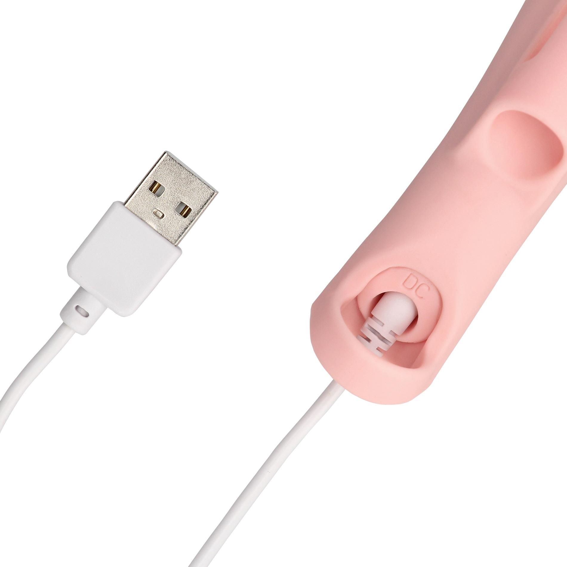 Wibrator na palec Loveline Silicone Finger, 11.2 cm (różowy)