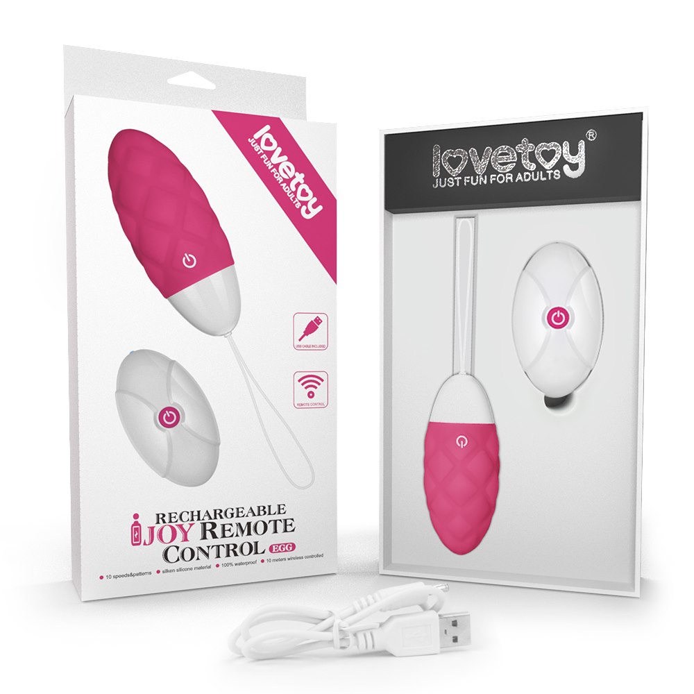 Виброяйцо Lovetoy IJoy Wireless Rechargeable Remote Control Egg, 8 см (розовый)