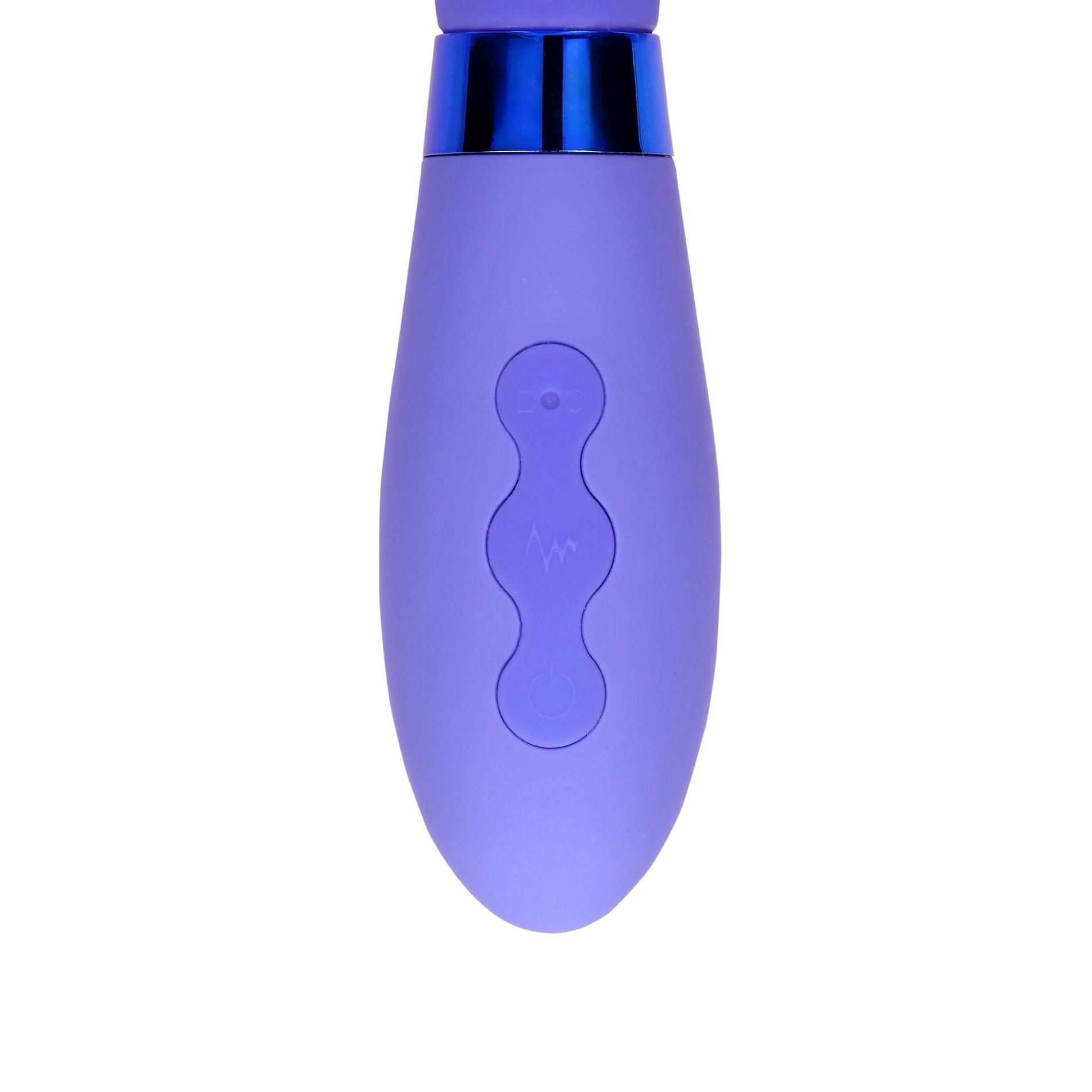 Вибратор-кролик Loveline Pointed, 22 см (фиолетовый)