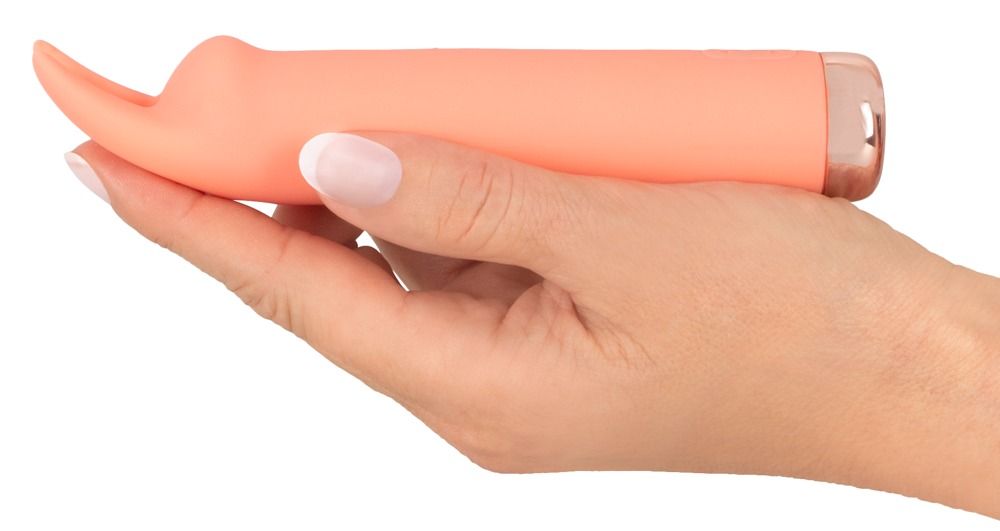 Вибратор для клитора Peachy Mini Tickle Bunny, 15,4 см (оранжевый)