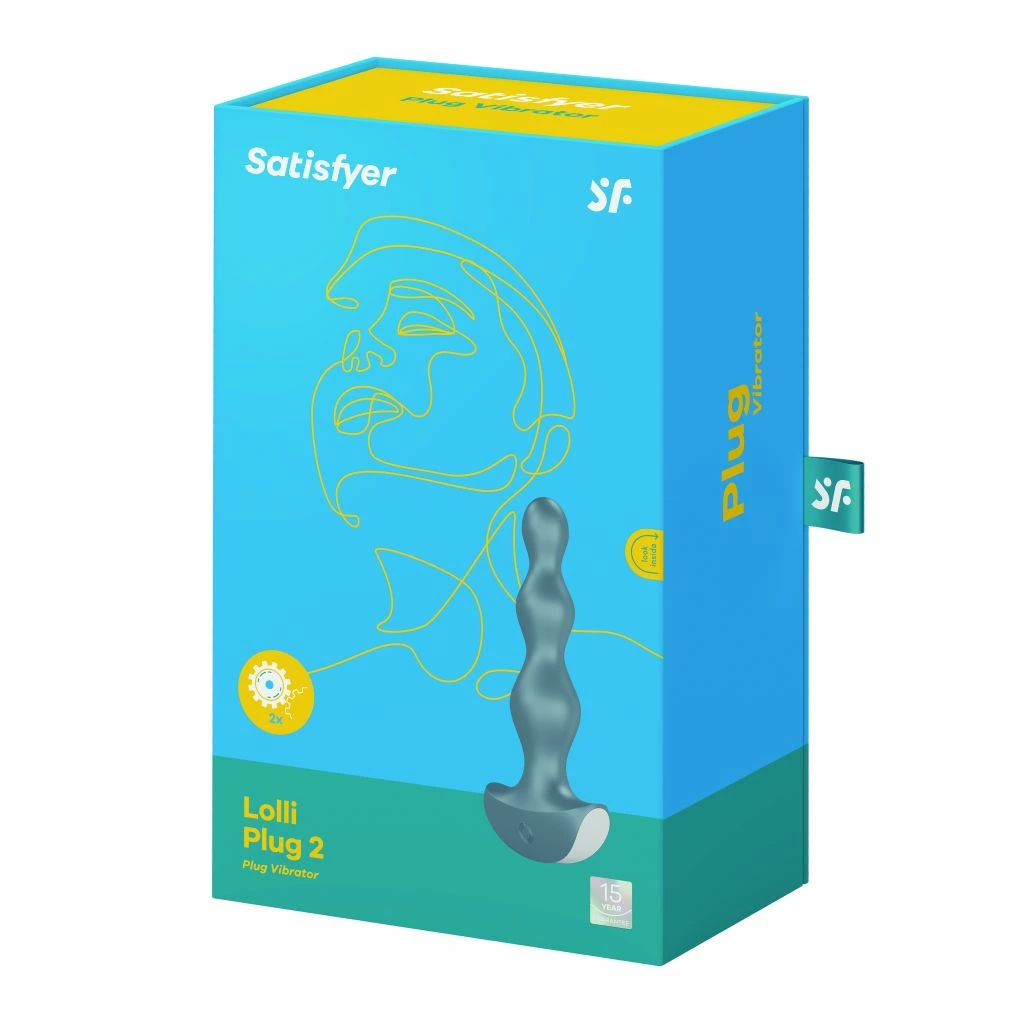 Korek analny Satisfyer Lolli Plug, 13.9 cm (szary)
