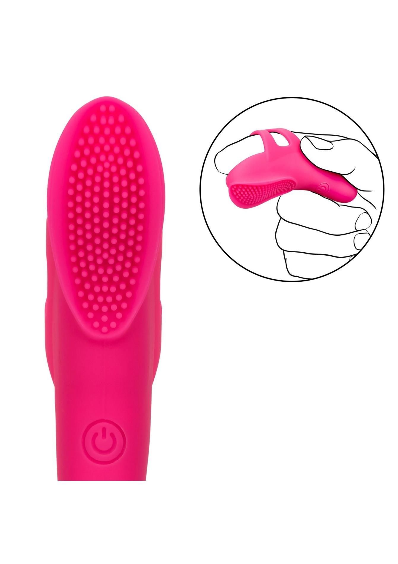Вибратор на палец Neon Vibes The Pleasure Vibe, 9 см (розовый)