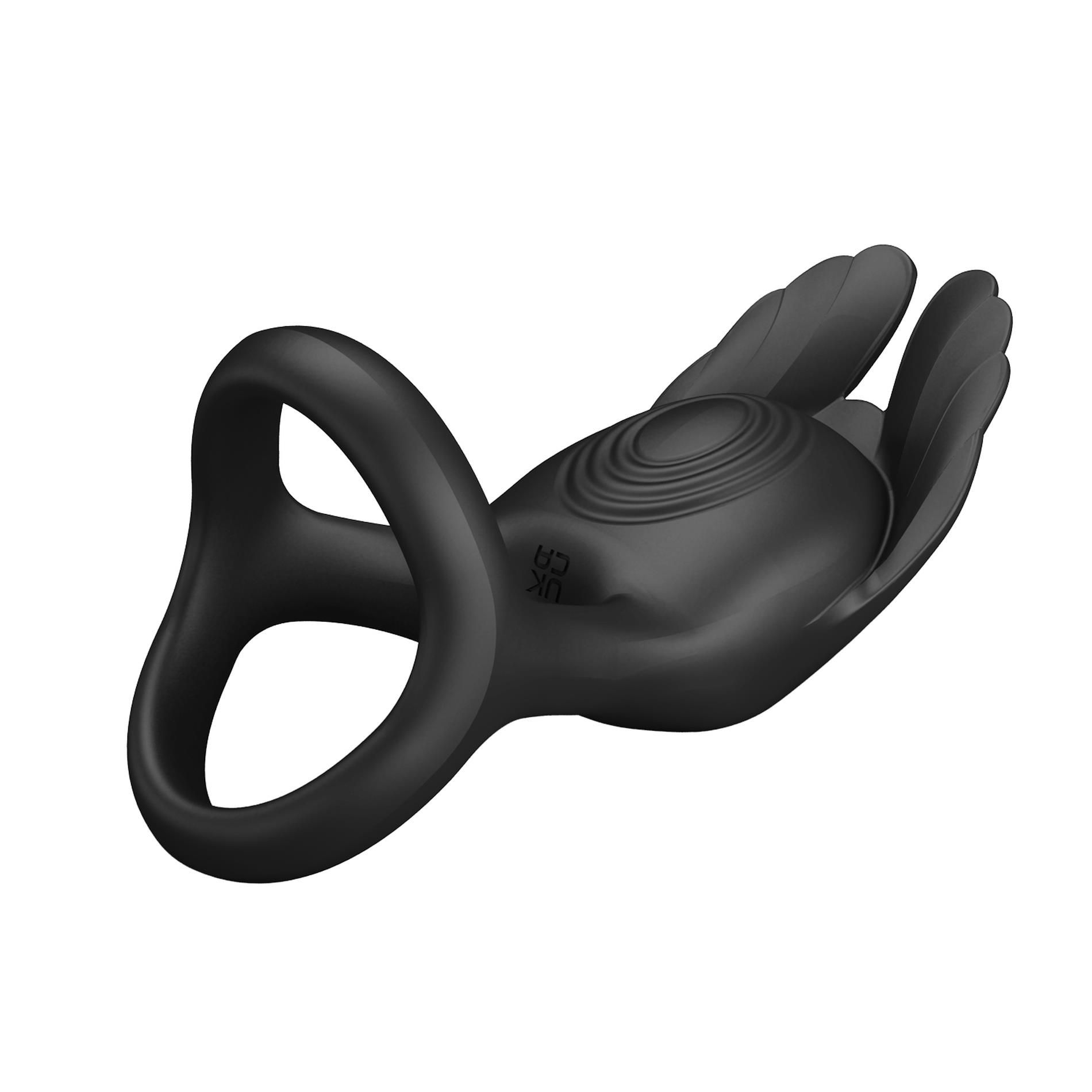 Виброкольцо Pretty Love Silas Vibrant Penis Ring, 9,5 см (черный)