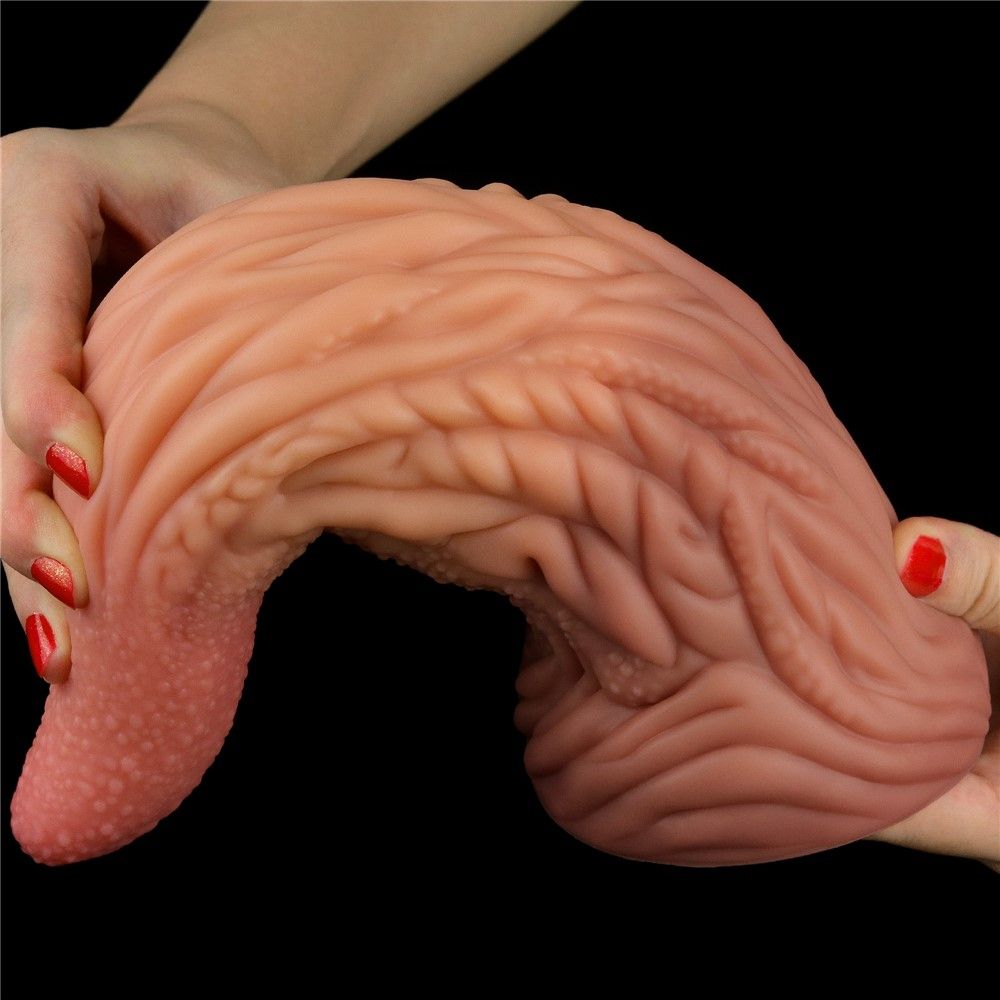 Фаллоимитатор Dual-Layered Silicone 10'' Nature Cock, 25 см (коричневый)