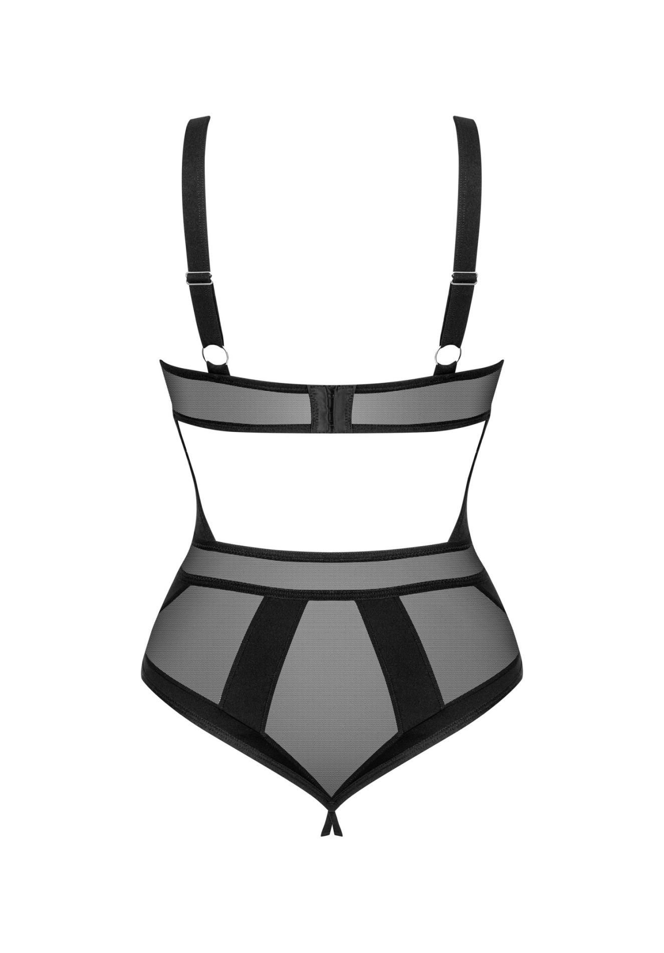 Боди Obsessive Chic Amoria otwarte,  M/L (черный)