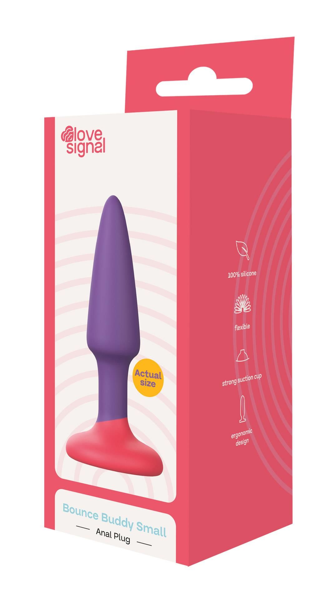 Korek analny Dream Toys Bounce Buddy Small, 9 cm (fioletowy)