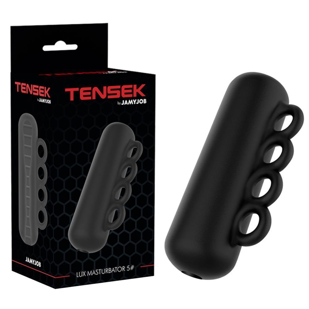 JAMYJOB Tensek Lux Masturbator 5# - Masturbator, Czarny, 12 cm