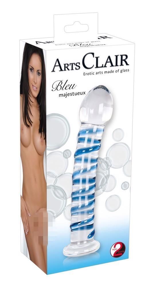 Фаллоимитатор You2Toys Arts Clair Bleu Majestueux, 18 см (мульти)