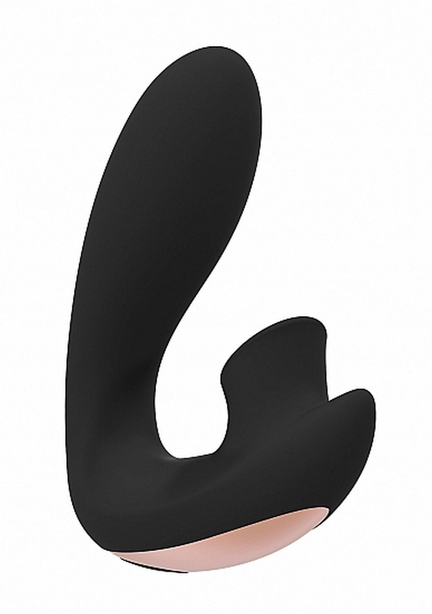 Вакуумный стимулятор клитора с вибрацией Desirable Bendable Air Pulse (черный)