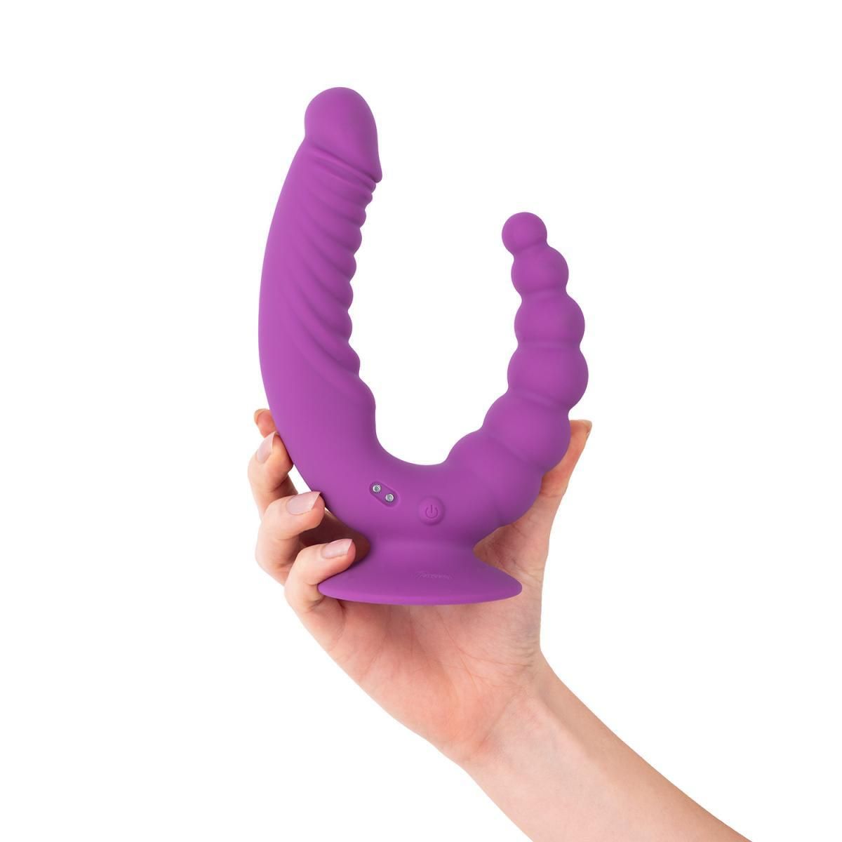 Двойной вибратор Teazers Double Vibrator, 12.5 см (фиолетовый)