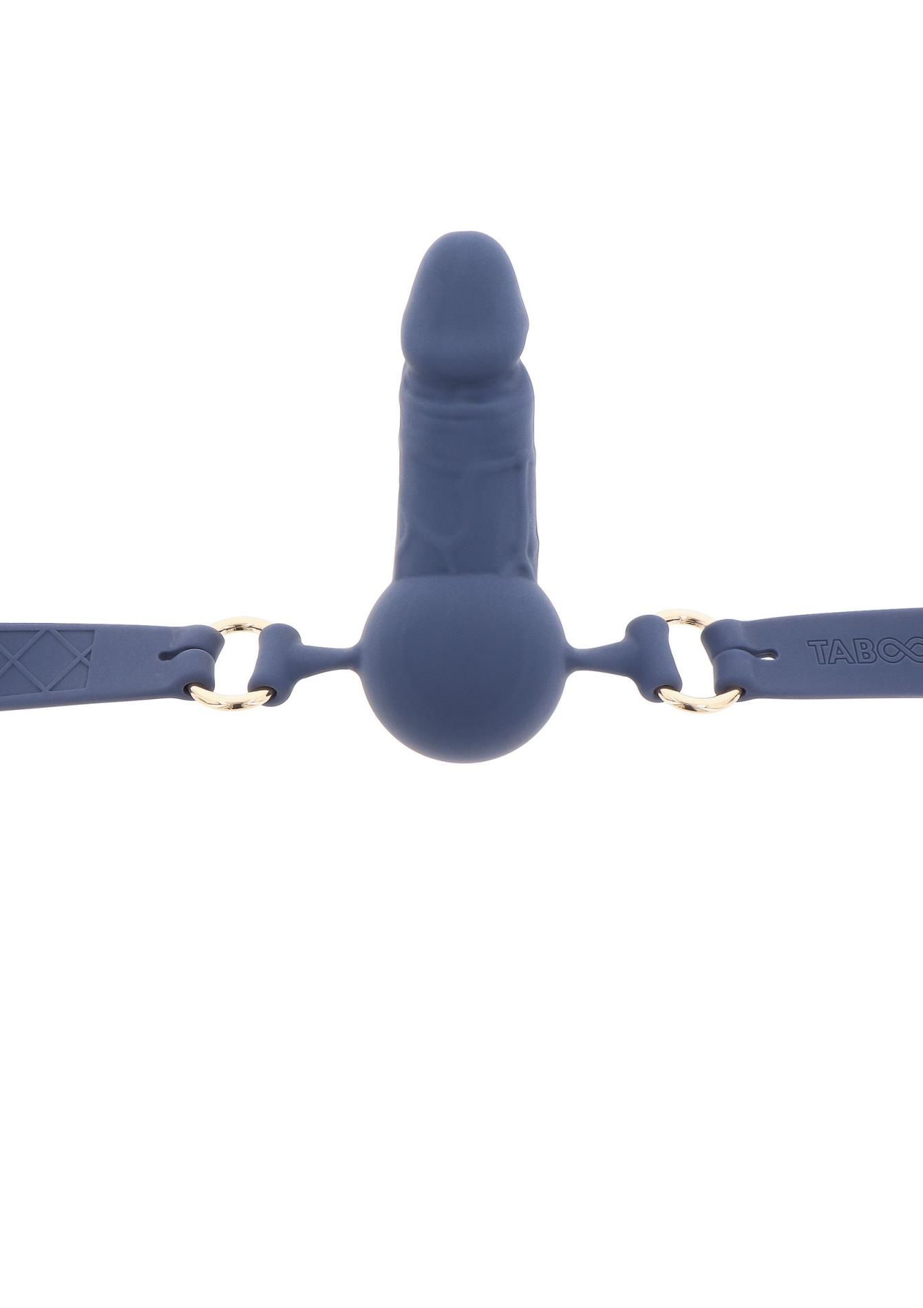 Кляп Taboom Silicone Supreme Breathable Penis Gag (синий)