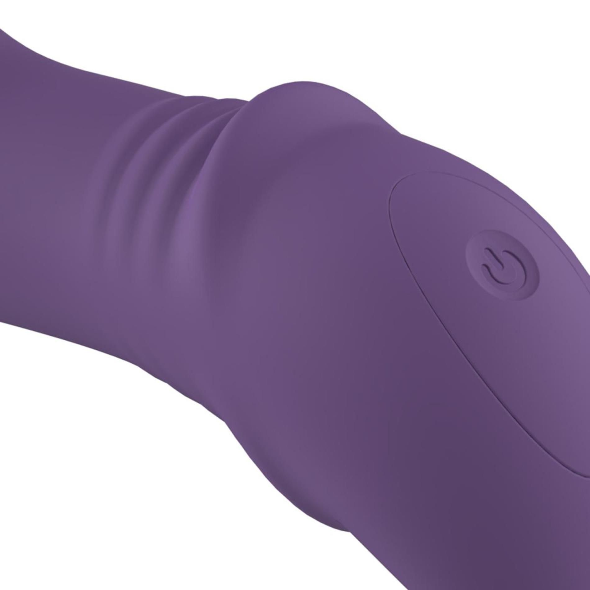 Мини-вибратор Teazers Mini Thrusting, 17.5 см (фиолетовый)