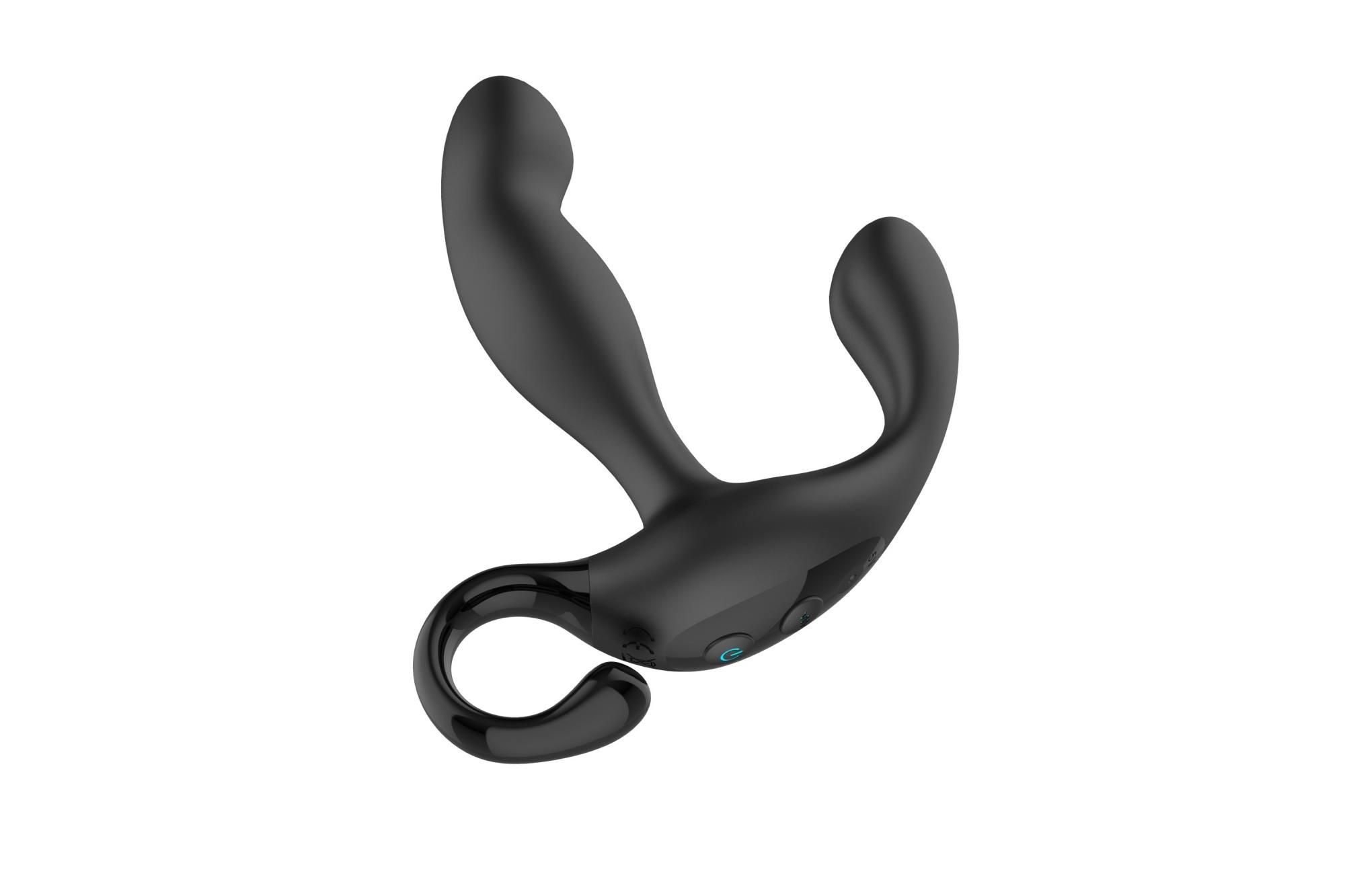 Стимулятор простаты B - Series Cute Finger Wiggle, 17.1 см (черный)