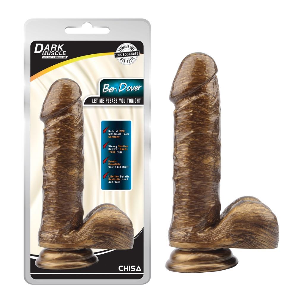 Фаллоимитатор Dark Muscle Ben Dover, 19.5 см (золотой)