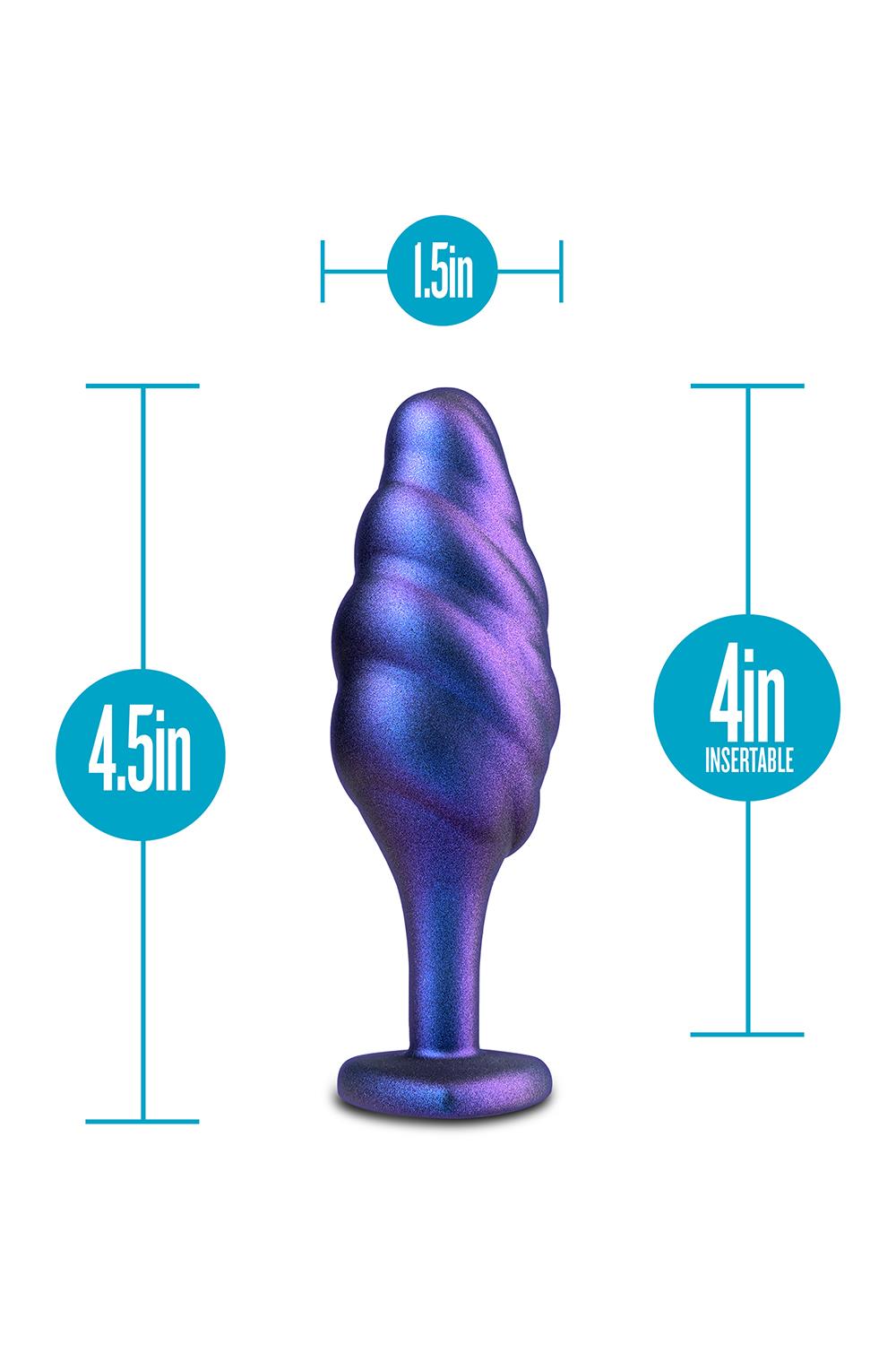 Korek analny Matrix Bumped Bling Plug, 11.4 cm (fioletowy)