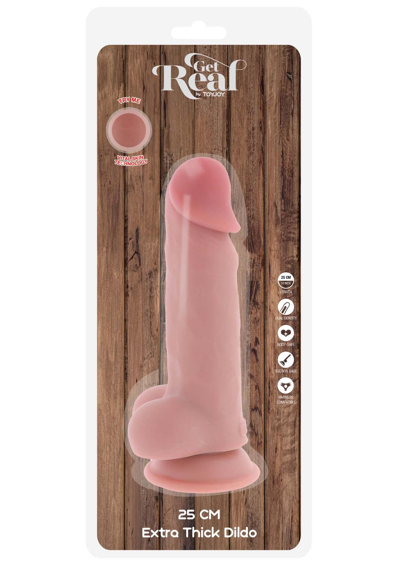 Фаллоимитатор Deluxe Dual Density Thick, 25 см (телесный)