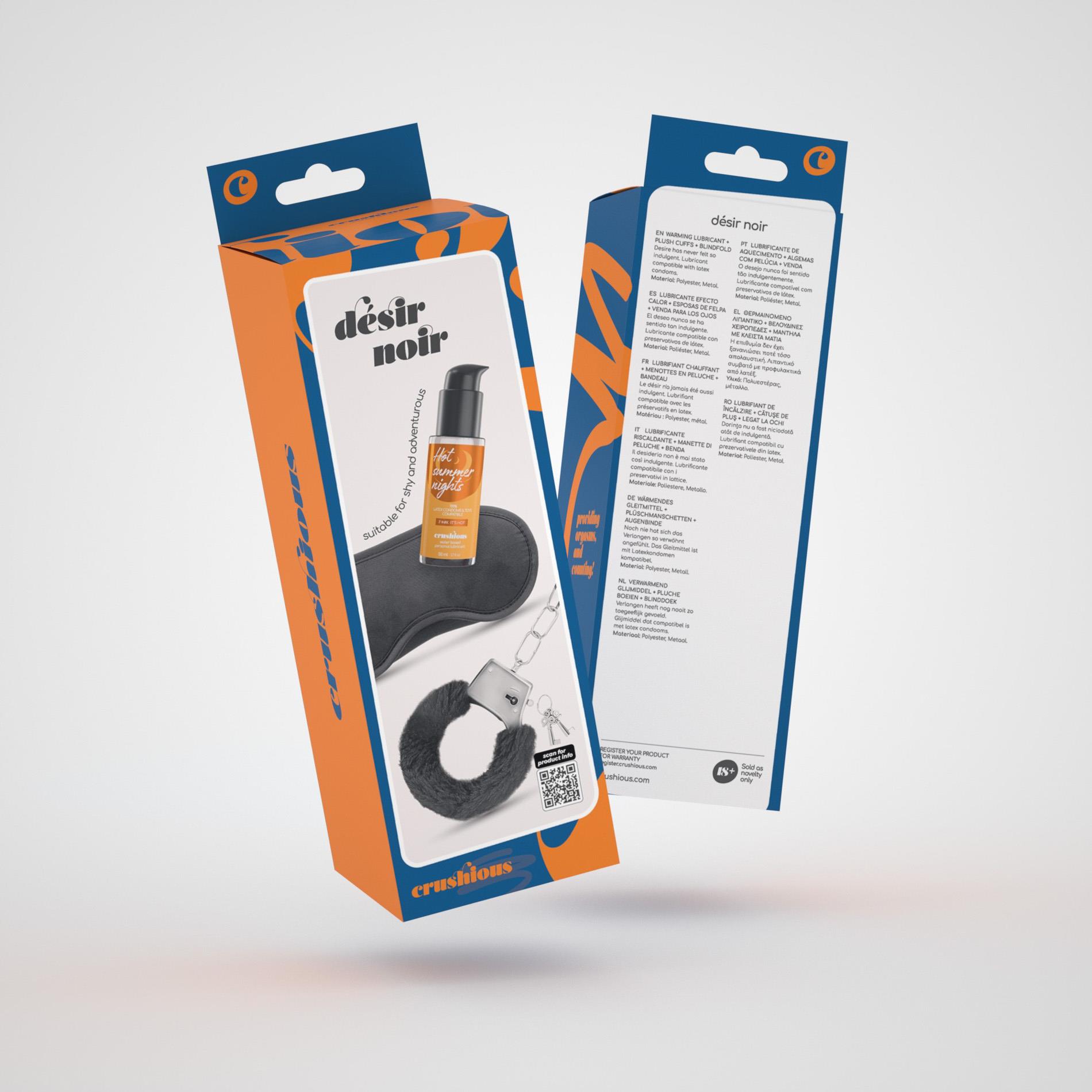 Набор Crushious Désir Noir, 3 шт (черный)