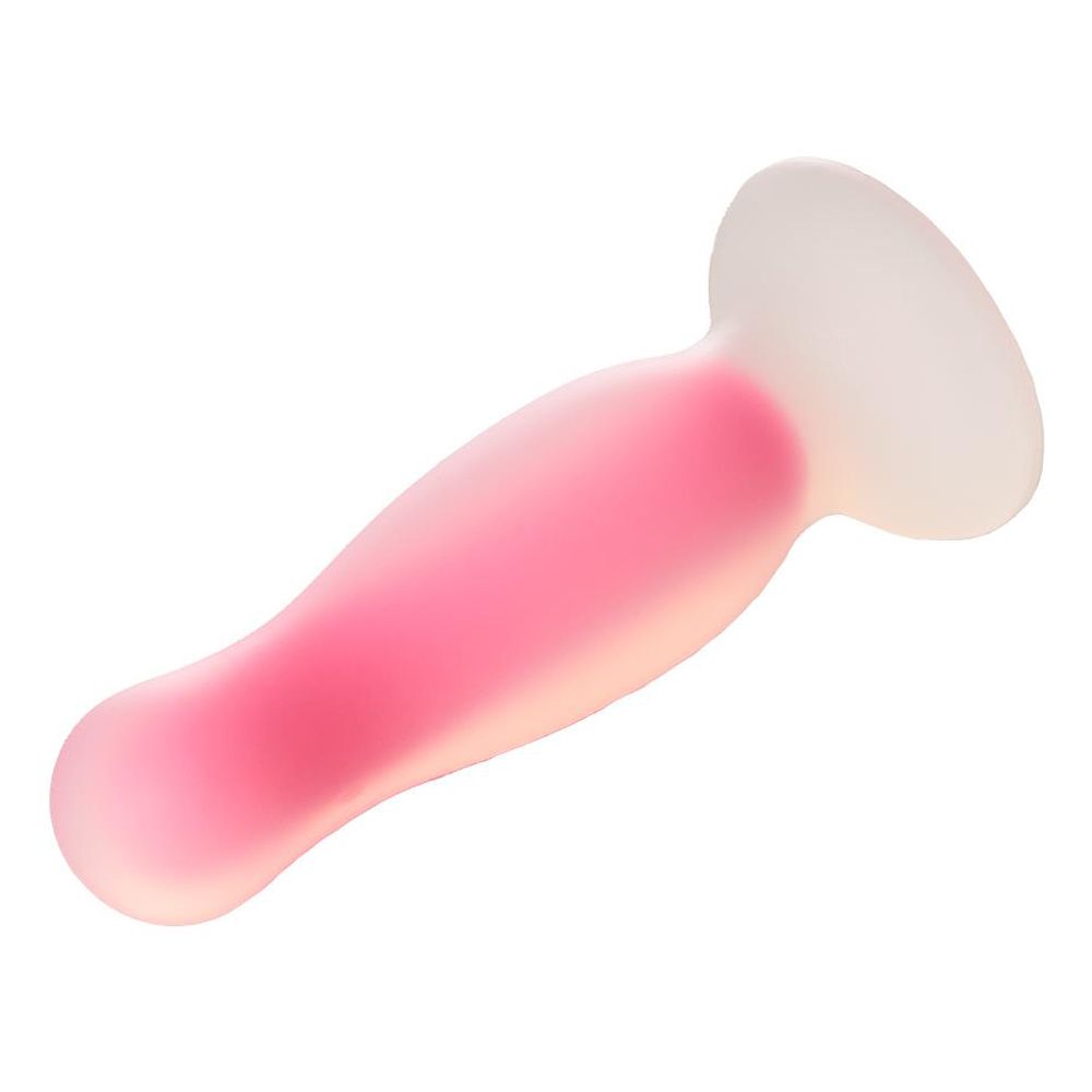 Korek analny Radiant Glow In The Dark, 14,5 cm (różowy)