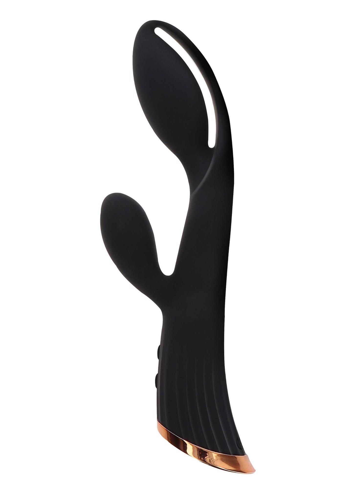 Вибратор-кролик ToyJoy Ivy Cassia Xtra Intense, 20,5 см (черный)