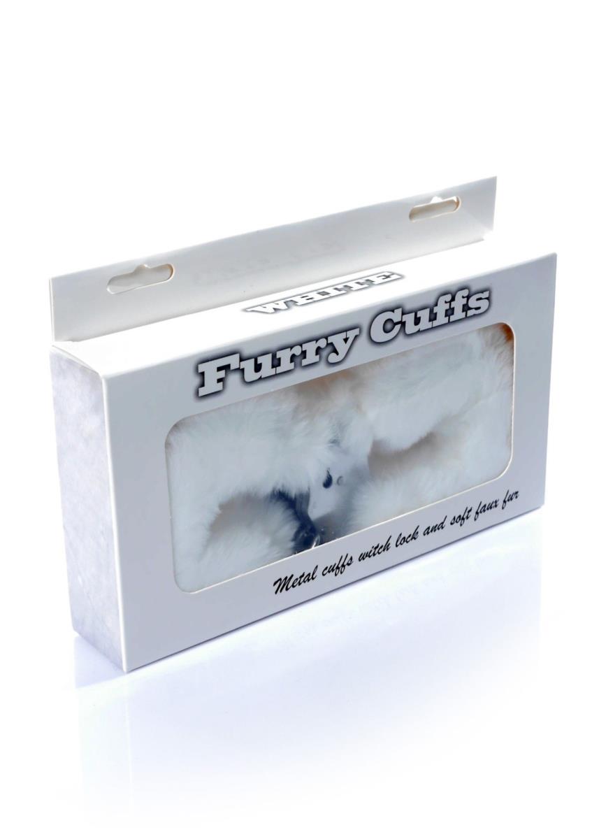 Наручники Fetish B - Series Furry Cuffs (белый)