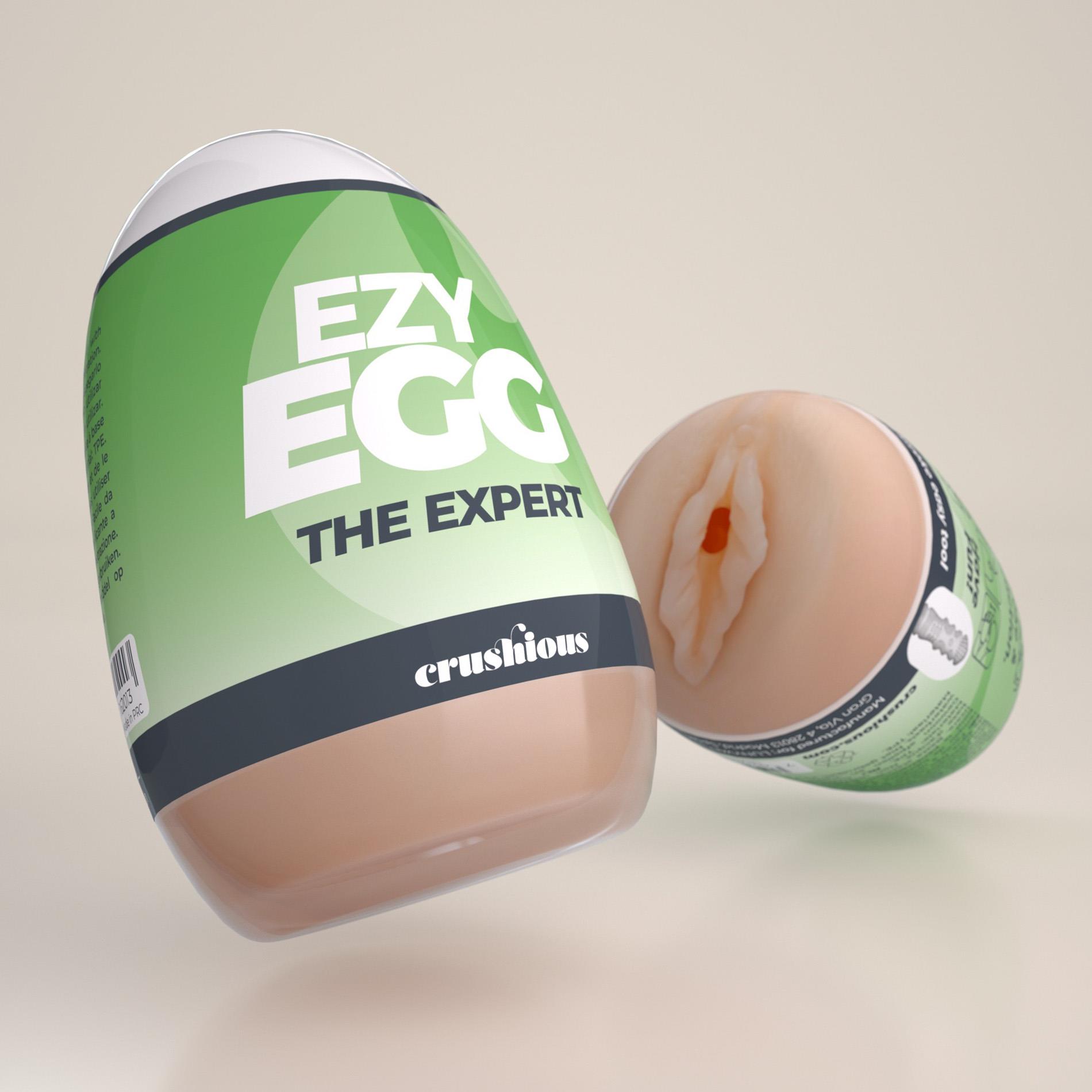 Мастурбатор яйцо Crushious Ezy Egg Tne Expert (телесный)